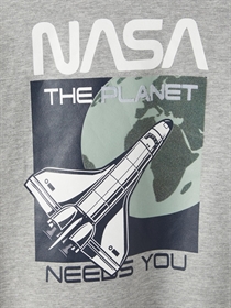 NAME IT NASA Sweatshirt Stefan Grey Melange